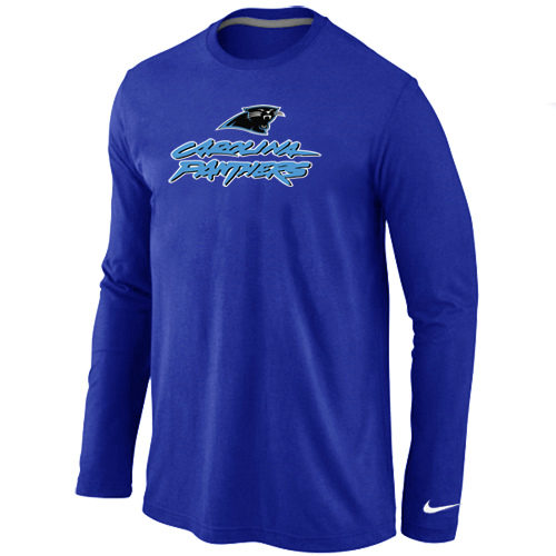 Nike Carolina Panthers Authentic Logo Long Sleeve T-Shirt Blue,We sell and wholesale Nike Carolina Panthers Authentic Logo Long Sleeve T-Shirt Blue on line form chian!