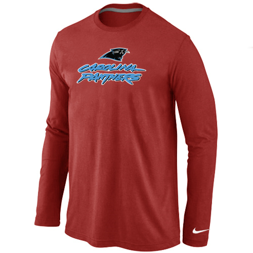 Nike Carolina Panthers Authentic Logo Long Sleeve T-Shirt Red,We sell and wholesale Nike Carolina Panthers Authentic Logo Long Sleeve T-Shirt Red on line form chian!