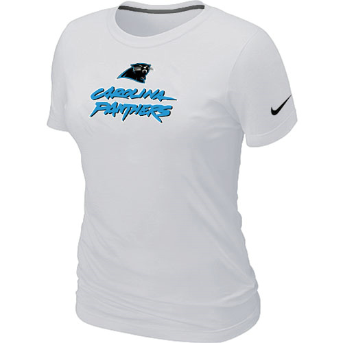 Nike Carolina Panthers Authentic Logo Women's T-Shirt - White,We sell and wholesale Nike Carolina Panthers Authentic Logo Women's T-Shirt - White on line form chian!