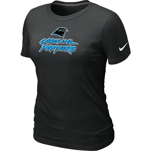 Nike Carolina Panthers Authentic Logo Women's T-Shirt Black,We sell and wholesale Nike Carolina Panthers Authentic Logo Women's T-Shirt Black on line form chian!