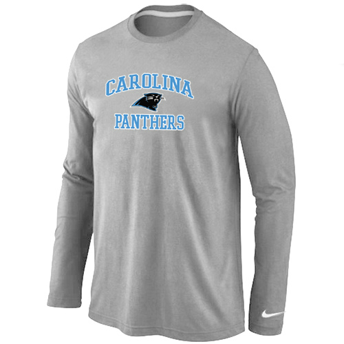 Nike Carolina Panthers Heart & Soul Long Sleeve T-Shirt Gray,We sell and wholesale Nike Carolina Panthers Heart & Soul Long Sleeve T-Shirt Gray on line form chian!