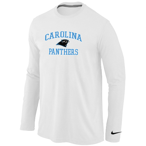 Nike Carolina Panthers Heart & Soul Long Sleeve T-Shirt White,We sell and wholesale Nike Carolina Panthers Heart & Soul Long Sleeve T-Shirt White on line form chian!