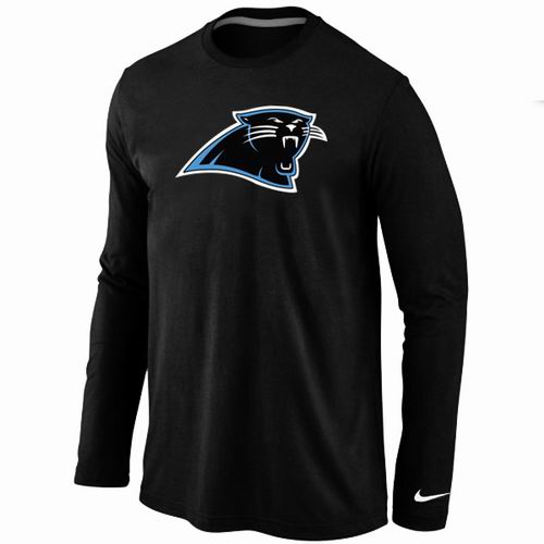 Nike Carolina Panthers Logo Long Sleeve T-Shirt black,We sell and wholesale Nike Carolina Panthers Logo Long Sleeve T-Shirt black on line form chian!