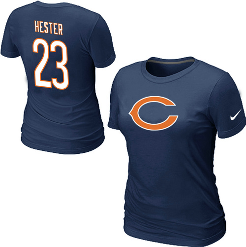 Nike Chicago Bears Devin Hester Name & Number Women's T-Shirt Blue,We sell and wholesale Nike Chicago Bears Devin Hester Name & Number Women's T-Shirt Blue on line form chian!