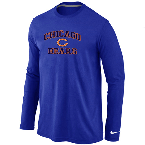 Nike Chicago Bears Heart & Soul Long Sleeve T-Shirt Blue,We sell and wholesale Nike Chicago Bears Heart & Soul Long Sleeve T-Shirt Blue on line form chian!
