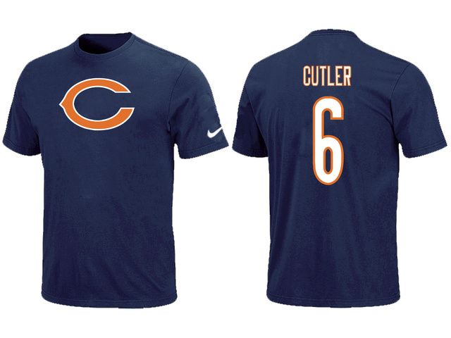 Nike Chicago Bears Jay Cutler Name & Number T-Shirt Blue,We sell and wholesale Nike Chicago Bears Jay Cutler Name & Number T-Shirt Blue on line form chian!