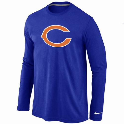 Nike Chicago Bears Logo Long Sleeve T-Shirt Blue,We sell and wholesale Nike Chicago Bears Logo Long Sleeve T-Shirt Blue on line form chian!