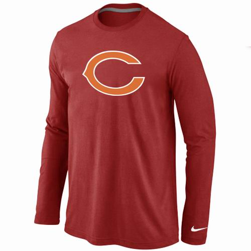Nike Chicago Bears Logo Long Sleeve T-Shirt Red,We sell and wholesale Nike Chicago Bears Logo Long Sleeve T-Shirt Red on line form chian!