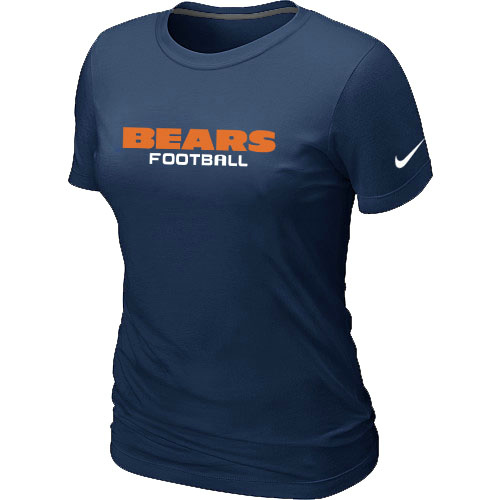 Nike Chicago Bears Sideline Legend Authentic Font Women's T-Shirt D.Blue,We sell and wholesale Nike Chicago Bears Sideline Legend Authentic Font Women's T-Shirt D.Blue on line form chian!