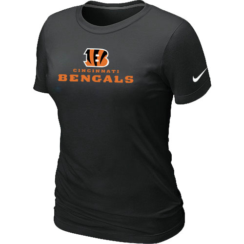 Nike Cincinnati Bengals Authentic Logo Women's T-Shirt black,We sell and wholesale Nike Cincinnati Bengals Authentic Logo Women's T-Shirt black on line form chian!
