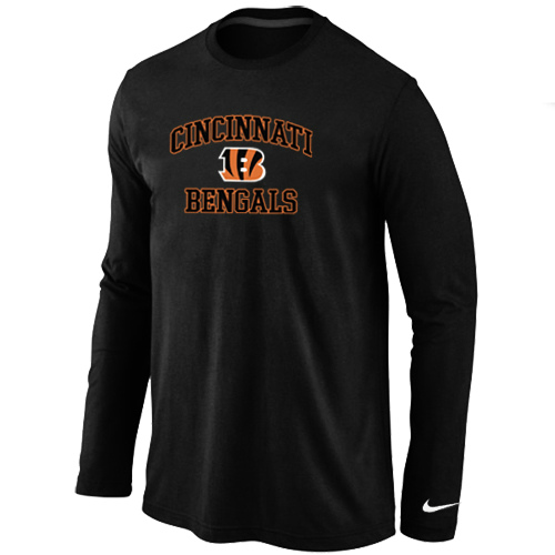 Nike Cincinnati Bengals Heart & Soul Long Sleeve T-Shirt Black,We sell and wholesale Nike Cincinnati Bengals Heart & Soul Long Sleeve T-Shirt Black on line form chian!