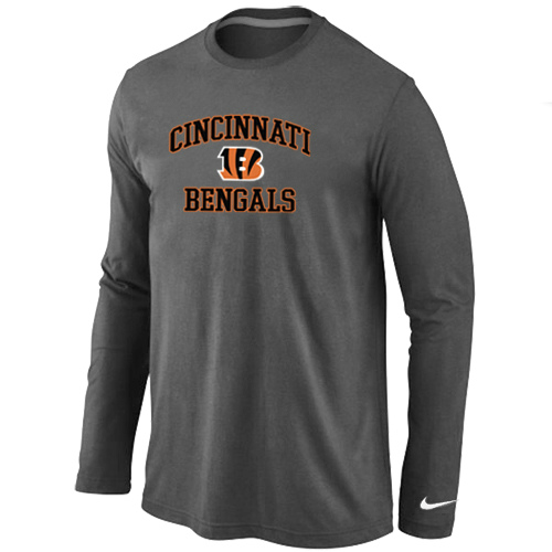 Nike Cincinnati Bengals Heart & Soul Long Sleeve T-Shirt D.Gray,We sell and wholesale Nike Cincinnati Bengals Heart & Soul Long Sleeve T-Shirt D.Gray on line form chian!