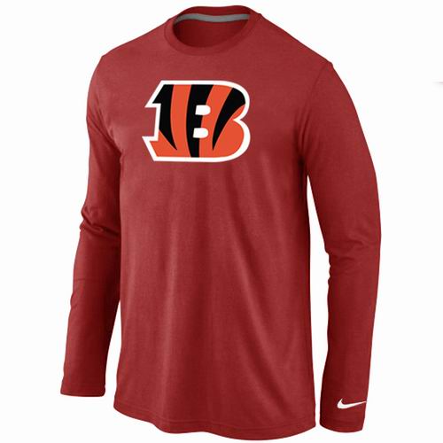 Nike Cincinnati Bengals Logo Long Sleeve T-Shirt Red,We sell and wholesale Nike Cincinnati Bengals Logo Long Sleeve T-Shirt Red on line form chian!