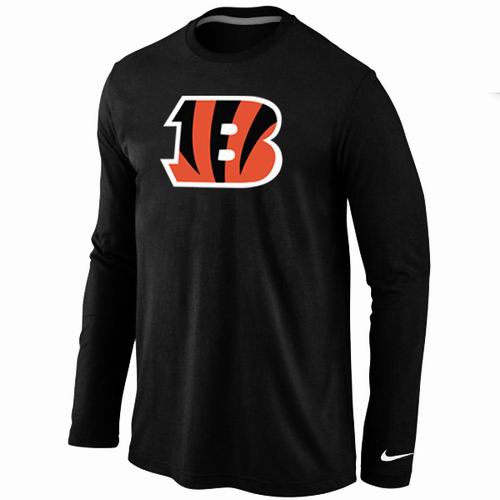 Nike Cincinnati Bengals Logo Long Sleeve T-Shirt black,We sell and wholesale Nike Cincinnati Bengals Logo Long Sleeve T-Shirt black on line form chian!