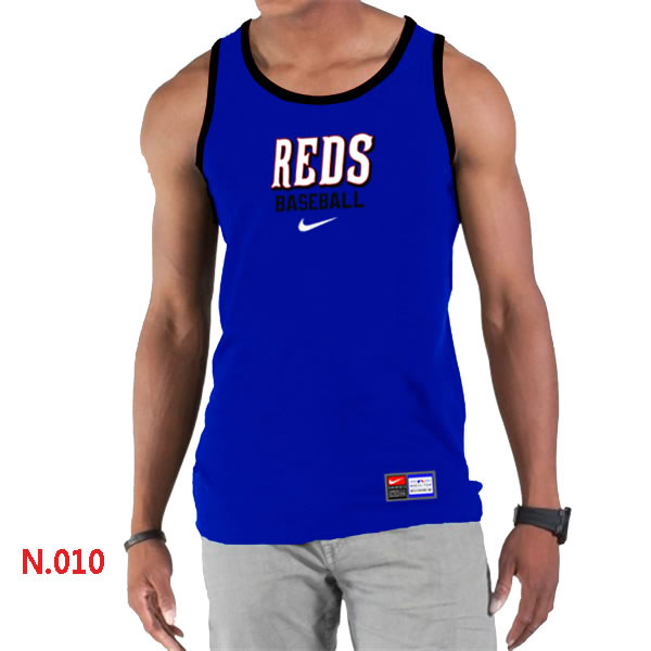 Nike Cincinnati Reds Home Practice men Tank Top Blue,We sell and wholesale Nike Cincinnati Reds Home Practice men Tank Top Blue on line form chian!