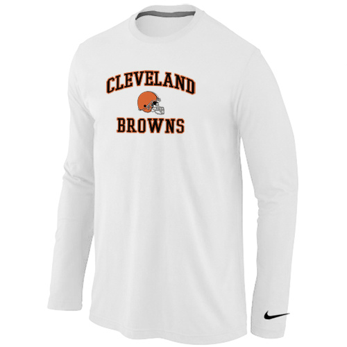 Nike Cleveland Browns Heart & Soul Long Sleeve T-Shirt White,We sell and wholesale Nike Cleveland Browns Heart & Soul Long Sleeve T-Shirt White on line form chian!