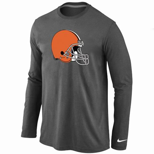 Nike Cleveland Browns Logo Long Sleeve T-Shirt D.Gray,We sell and wholesale Nike Cleveland Browns Logo Long Sleeve T-Shirt D.Gray on line form chian!