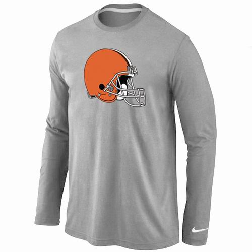 Nike Cleveland Browns Logo Long Sleeve T-Shirt Gray,We sell and wholesale Nike Cleveland Browns Logo Long Sleeve T-Shirt Gray on line form chian!