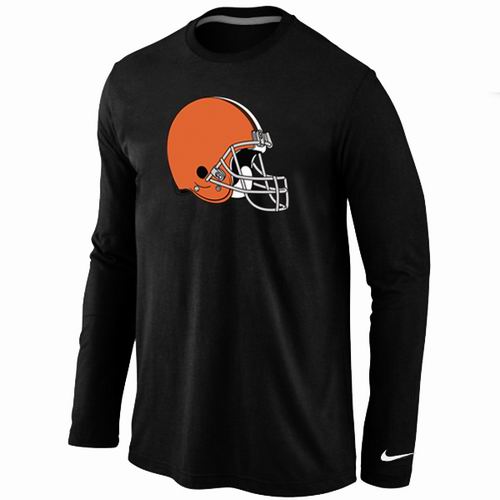 Nike Cleveland Browns Logo Long Sleeve T-Shirt black,We sell and wholesale Nike Cleveland Browns Logo Long Sleeve T-Shirt black on line form chian!