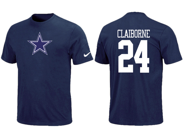 Nike Dallas Cowboys 24 CLAIBORNE Name & Number T-Shirt Blue,We sell and wholesale Nike Dallas Cowboys 24 CLAIBORNE Name & Number T-Shirt Blue on line form chian!