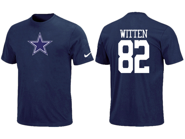 Nike Dallas Cowboys 82 WITTEN Name & Number T-Shirt Blue,We sell and wholesale Nike Dallas Cowboys 82 WITTEN Name & Number T-Shirt Blue on line form chian!