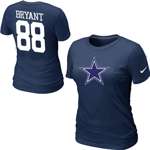 Nike Dallas Cowboys 88 BRYANT Name & Number Women's T-Shirt Blue,We sell and wholesale Nike Dallas Cowboys 88 BRYANT Name & Number Women's T-Shirt Blue on line form chian!