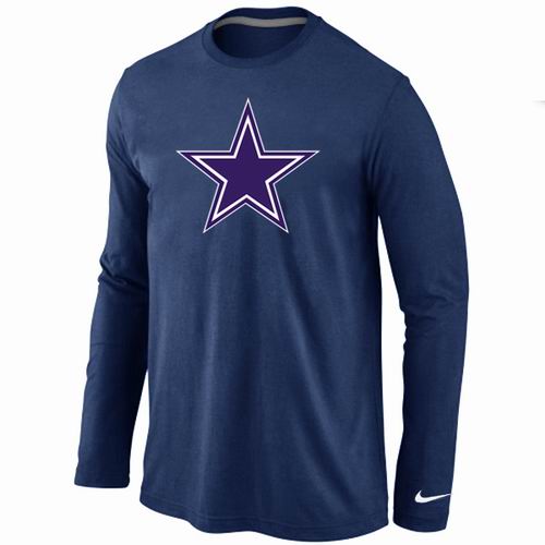 Nike Dallas Cowboys Logo Long Sleeve T-Shirt D.Blue,We sell and wholesale Nike Dallas Cowboys Logo Long Sleeve T-Shirt D.Blue on line form chian!