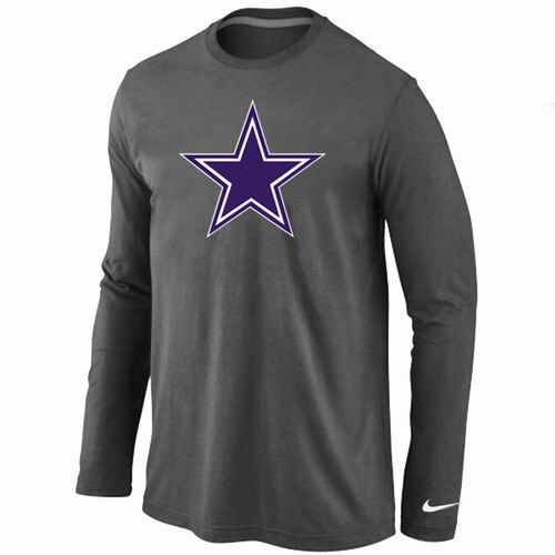 Nike Dallas Cowboys Logo Long Sleeve T-Shirt D.Gray,We sell and wholesale Nike Dallas Cowboys Logo Long Sleeve T-Shirt D.Gray on line form chian!