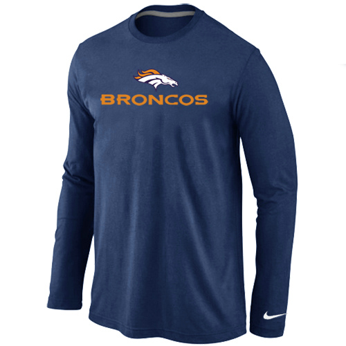 Nike Denver Broncos Authentic Logo Long Sleeve T-Shirt D.Blue,We sell and wholesale Nike Denver Broncos Authentic Logo Long Sleeve T-Shirt D.Blue on line form chian!