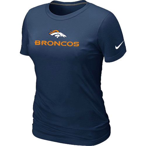 Nike Denver Broncos Authentic Logo Women's T-Shirt D.Blue,We sell and wholesale Nike Denver Broncos Authentic Logo Women's T-Shirt D.Blue on line form chian!