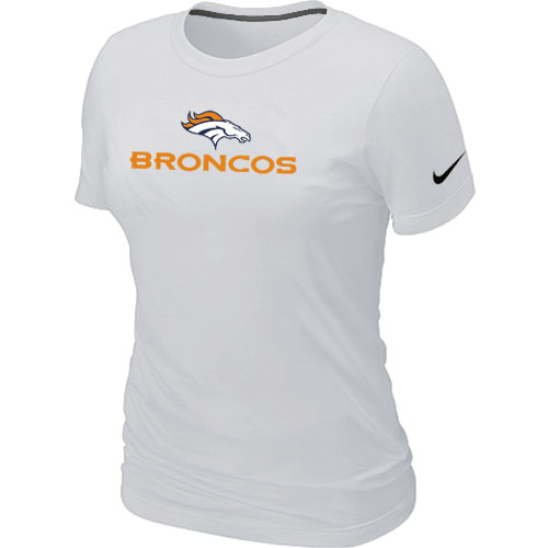 Nike Denver Broncos Authentic Logo Women's T-Shirt White,We sell and wholesale Nike Denver Broncos Authentic Logo Women's T-Shirt White on line form chian!
