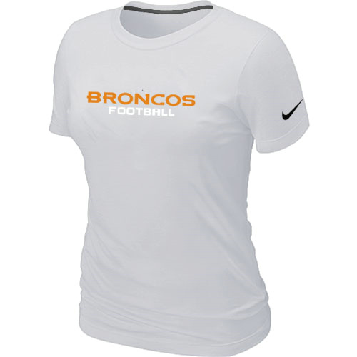 Nike Denver Broncos Sideline Legend Authentic Font Women's T-Shirt White,We sell and wholesale Nike Denver Broncos Sideline Legend Authentic Font Women's T-Shirt White on line form chian!