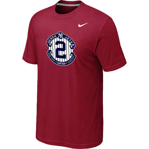 Nike Derek Jeter New York Yankees Official Final Season Commemorative Logo T-Shirt Red,We sell and wholesale Nike Derek Jeter New York Yankees Official Final Season Commemorative Logo T-Shirt Red on line form chian!