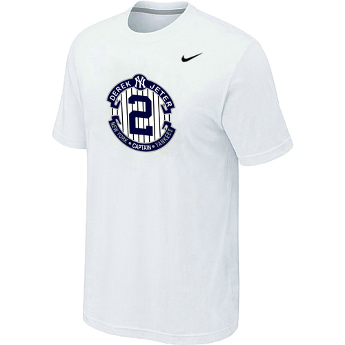 Nike Derek Jeter New York Yankees Official Final Season Commemorative Logo T-Shirt White,We sell and wholesale Nike Derek Jeter New York Yankees Official Final Season Commemorative Logo T-Shirt White on line form chian!