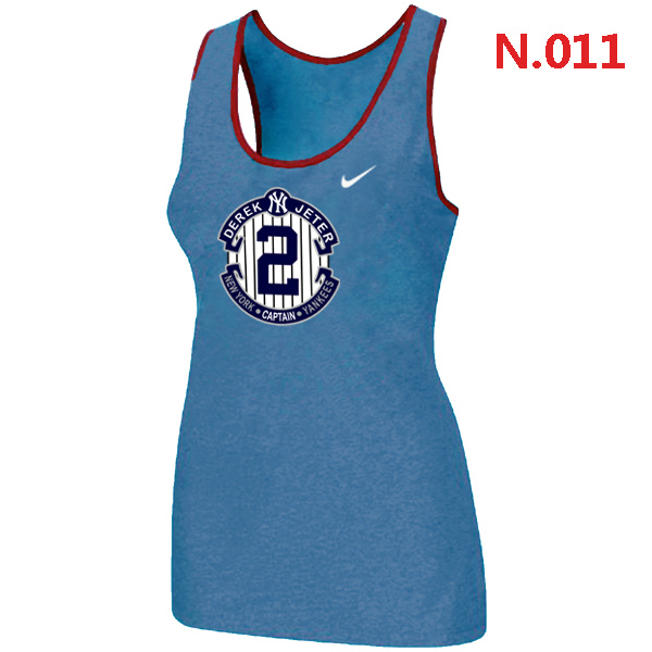 Nike Derek Jeter New York Yankees Official Final Season Commemorative Logo stretch Tank Top L.Blue,We sell and wholesale Nike Derek Jeter New York Yankees Official Final Season Commemorative Logo stretch Tank Top L.Blue on line form chian!