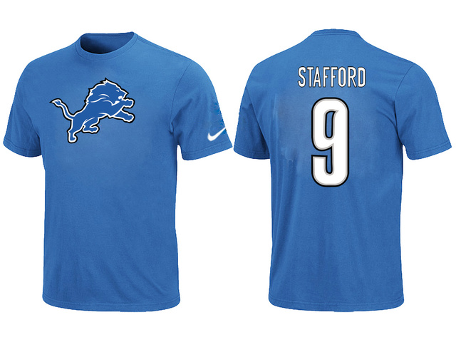 Nike Detroit Lions 9 Matthew Stafford Name & Number T-Shirt,We sell and wholesale Nike Detroit Lions 9 Matthew Stafford Name & Number T-Shirt on line form chian!