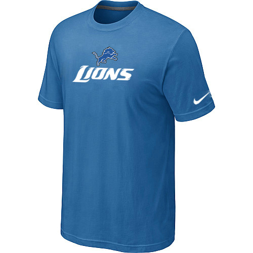 Nike Detroit Lions Authentic Logo T-Shirt L.Blue,We sell and wholesale Nike Detroit Lions Authentic Logo T-Shirt L.Blue on line form chian!