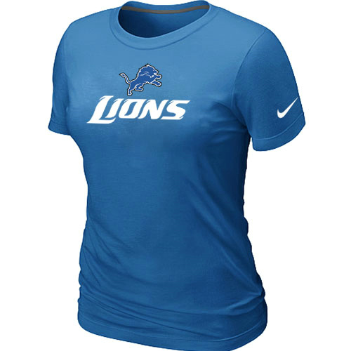 Nike Detroit Lions Authentic Logo Women's T-Shirt L.Blue,We sell and wholesale Nike Detroit Lions Authentic Logo Women's T-Shirt L.Blue on line form chian!