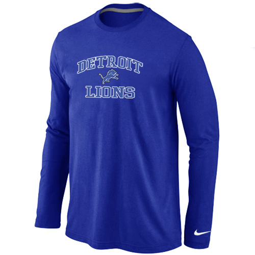 Nike Detroit Lions Heart & Soul Long Sleeve T-Shirt Blue,We sell and wholesale Nike Detroit Lions Heart & Soul Long Sleeve T-Shirt Blue on line form chian!