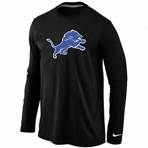 Nike Detroit Lions Logo Long Sleeve T-Shirt black,We sell and wholesale Nike Detroit Lions Logo Long Sleeve T-Shirt black on line form chian!