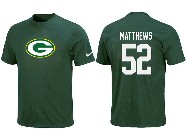 Nike Green Bay Packers 52 MATTHEWS Name & Number T-Shirt Green,We sell and wholesale Nike Green Bay Packers 52 MATTHEWS Name & Number T-Shirt Green on line form chian!