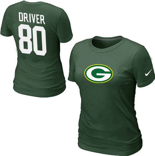 Nike Green Bay Packers 80 Donald Driver Name & Number Women's T-Shirt Green,We sell and wholesale Nike Green Bay Packers 80 Donald Driver Name & Number Women's T-Shirt Green on line form chian!