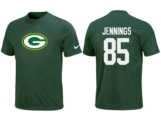 Nike Green Bay Packers 85 JENNNGS Name & Number T-Shirt Green,We sell and wholesale Nike Green Bay Packers 85 JENNNGS Name & Number T-Shirt Green on line form chian!