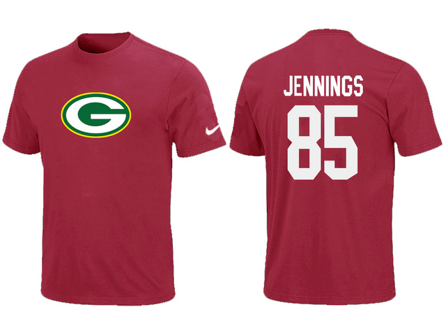 Nike Green Bay Packers 85 JENNNGS Name & Number T-Shirt Red,We sell and wholesale Nike Green Bay Packers 85 JENNNGS Name & Number T-Shirt Red on line form chian!