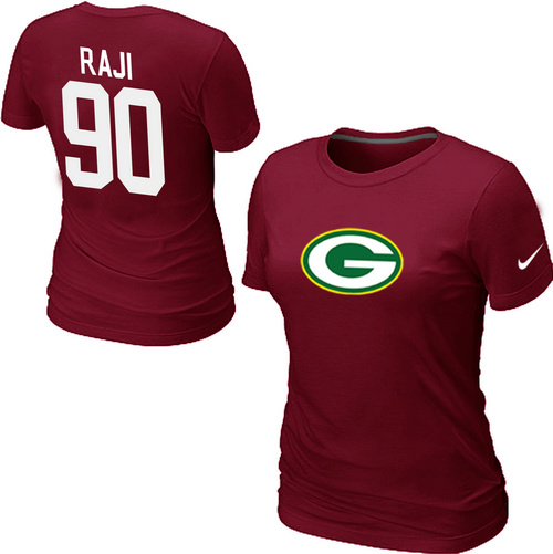 Nike Green Bay Packers 90 RAJI Name & Number Women's T-Shirt Red,We sell and wholesale Nike Green Bay Packers 90 RAJI Name & Number Women's T-Shirt Red on line form chian!