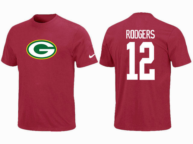 Nike Green Bay Packers Aaron Rodgers Name & Number T-Shirt Red,We sell and wholesale Nike Green Bay Packers Aaron Rodgers Name & Number T-Shirt Red on line form chian!