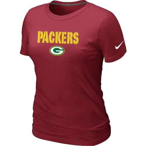 Nike Green Bay Packers Authentic Logo Women's T-Shirt Red,We sell and wholesale Nike Green Bay Packers Authentic Logo Women's T-Shirt Red on line form chian!