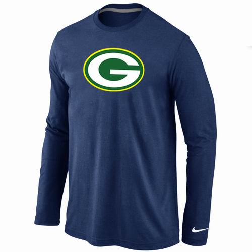 Nike Green Bay Packers Logo Long Sleeve T-Shirt D.Blue,We sell and wholesale Nike Green Bay Packers Logo Long Sleeve T-Shirt D.Blue on line form chian!