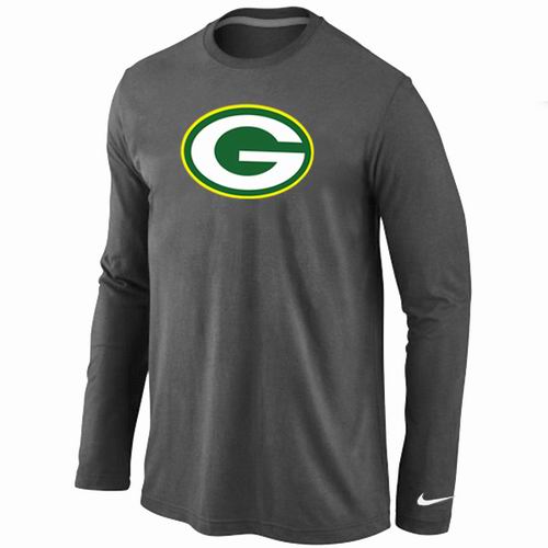 Nike Green Bay Packers Logo Long Sleeve T-Shirt D.Gray,We sell and wholesale Nike Green Bay Packers Logo Long Sleeve T-Shirt D.Gray on line form chian!