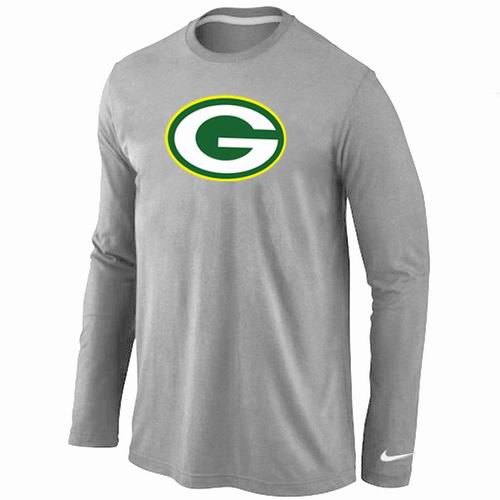Nike Green Bay Packers Logo Long Sleeve T-Shirt Gray,We sell and wholesale Nike Green Bay Packers Logo Long Sleeve T-Shirt Gray on line form chian!